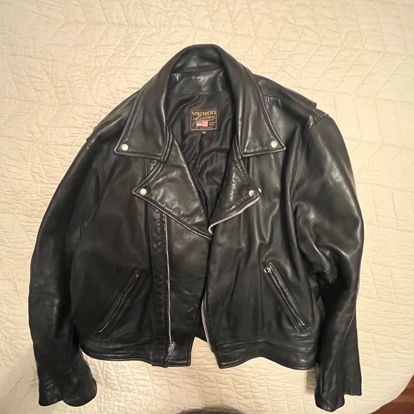 Vanson Leather black motorcycle jacket size 52 - Made IN MA USA - Picture 16 of 16